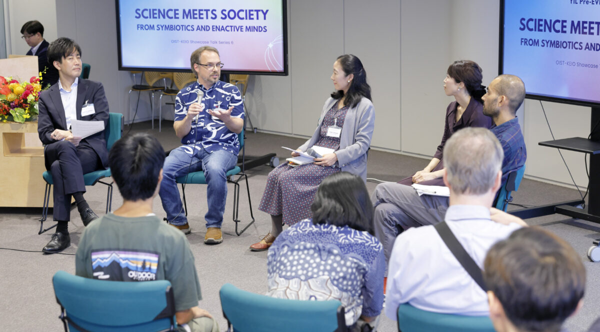 Hello world!YILプレイベント第一弾<br>OIST- KEIO Showcase Talk Series 6<br>Science meets Society: From Symbiotics to Enactive Minds